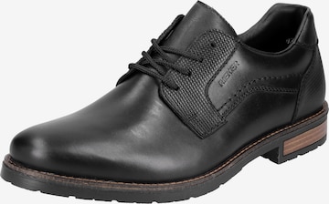 Pantofi cu șireturi de la RIEKER pe negru: față