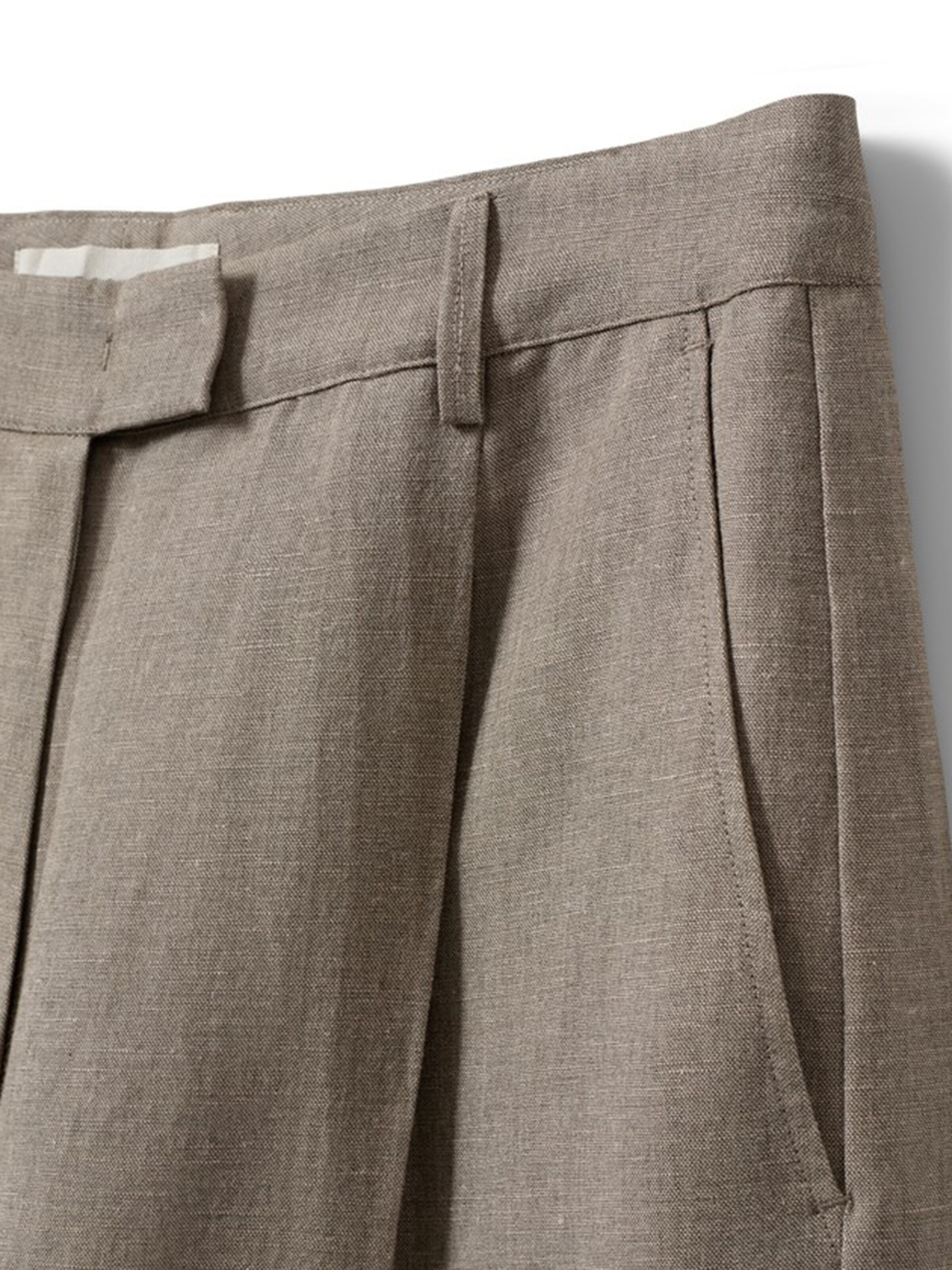 Wide leg Pantaloni cu dungă 'IZRASW' de la Sofie Schnoor pe bej
