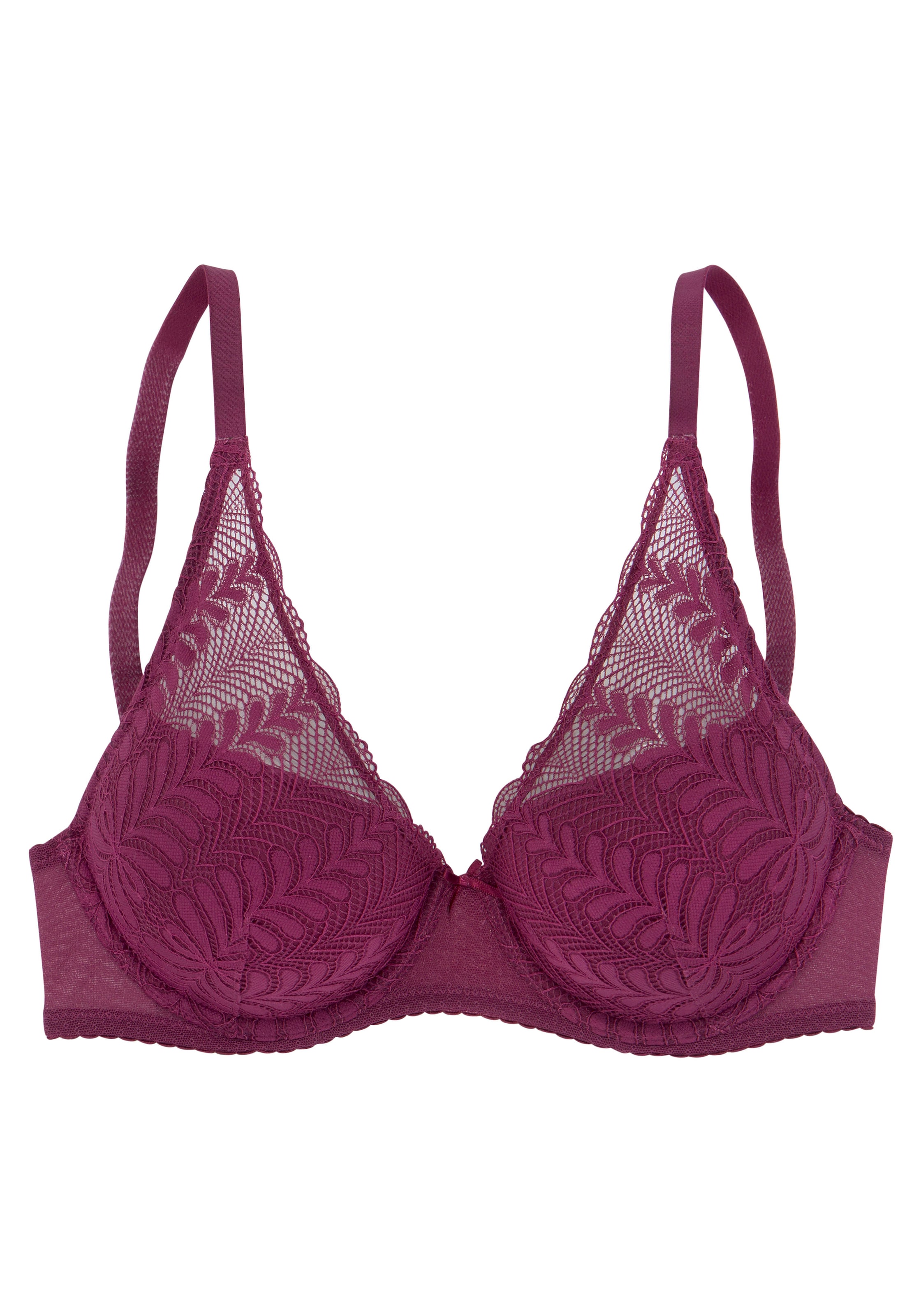 LASCANA - Triángulo Sujetador en rojo: frente