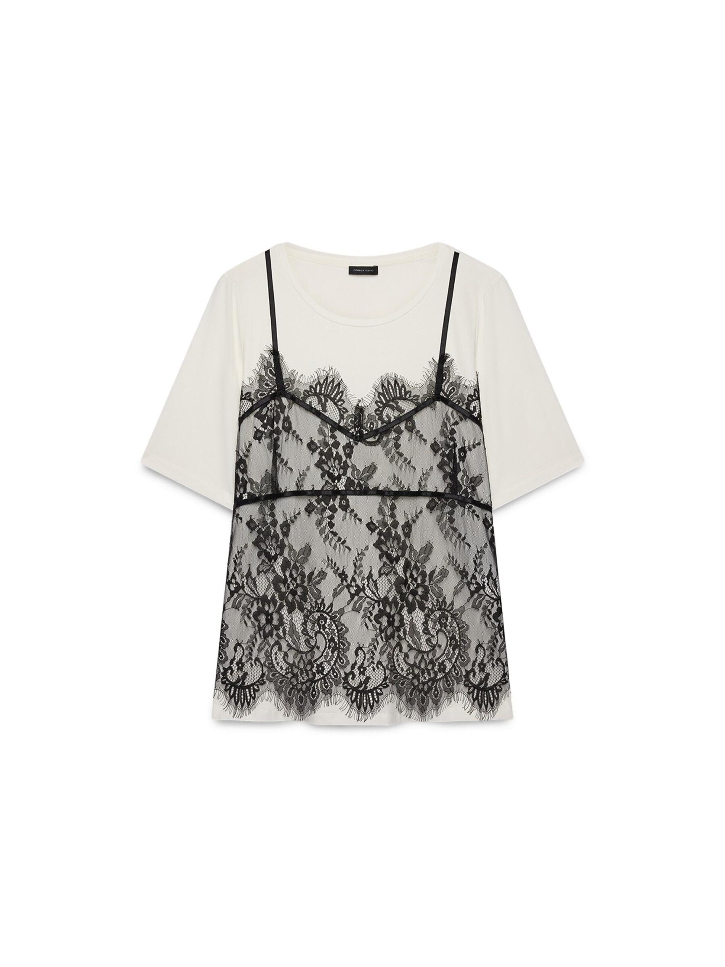 Fiorella Rubino Shirt in Wit: voorkant