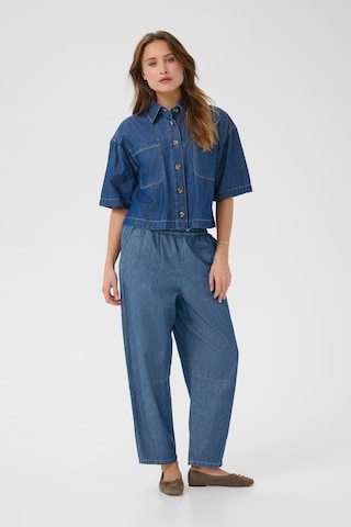 Kaffe Regular Trousers 'KALuise' in Blue