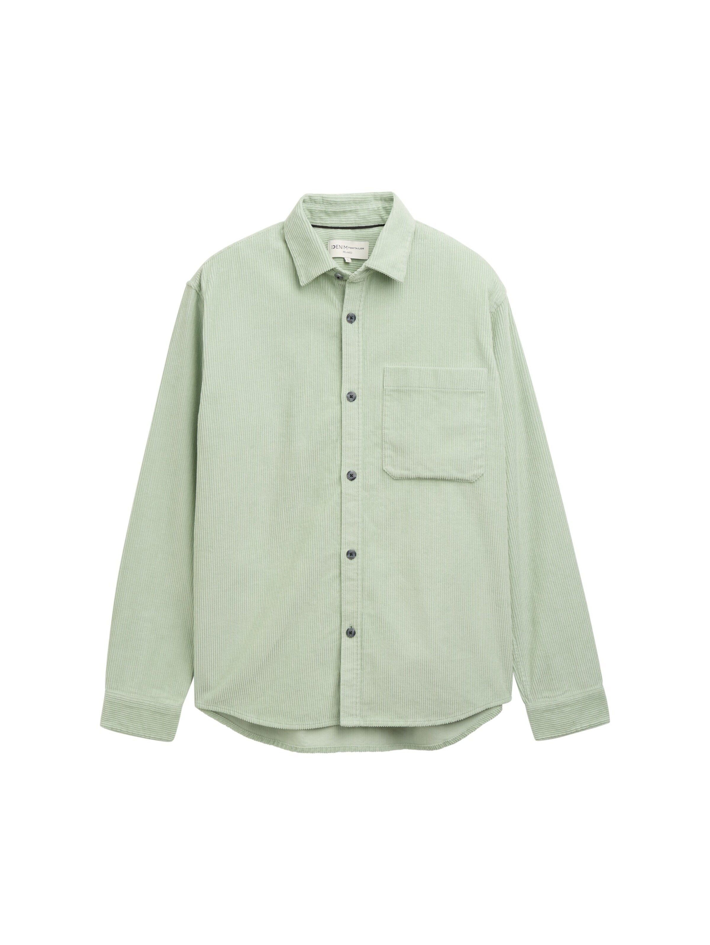 TOM TAILOR DENIM Hemd in Grün: Vorderseite