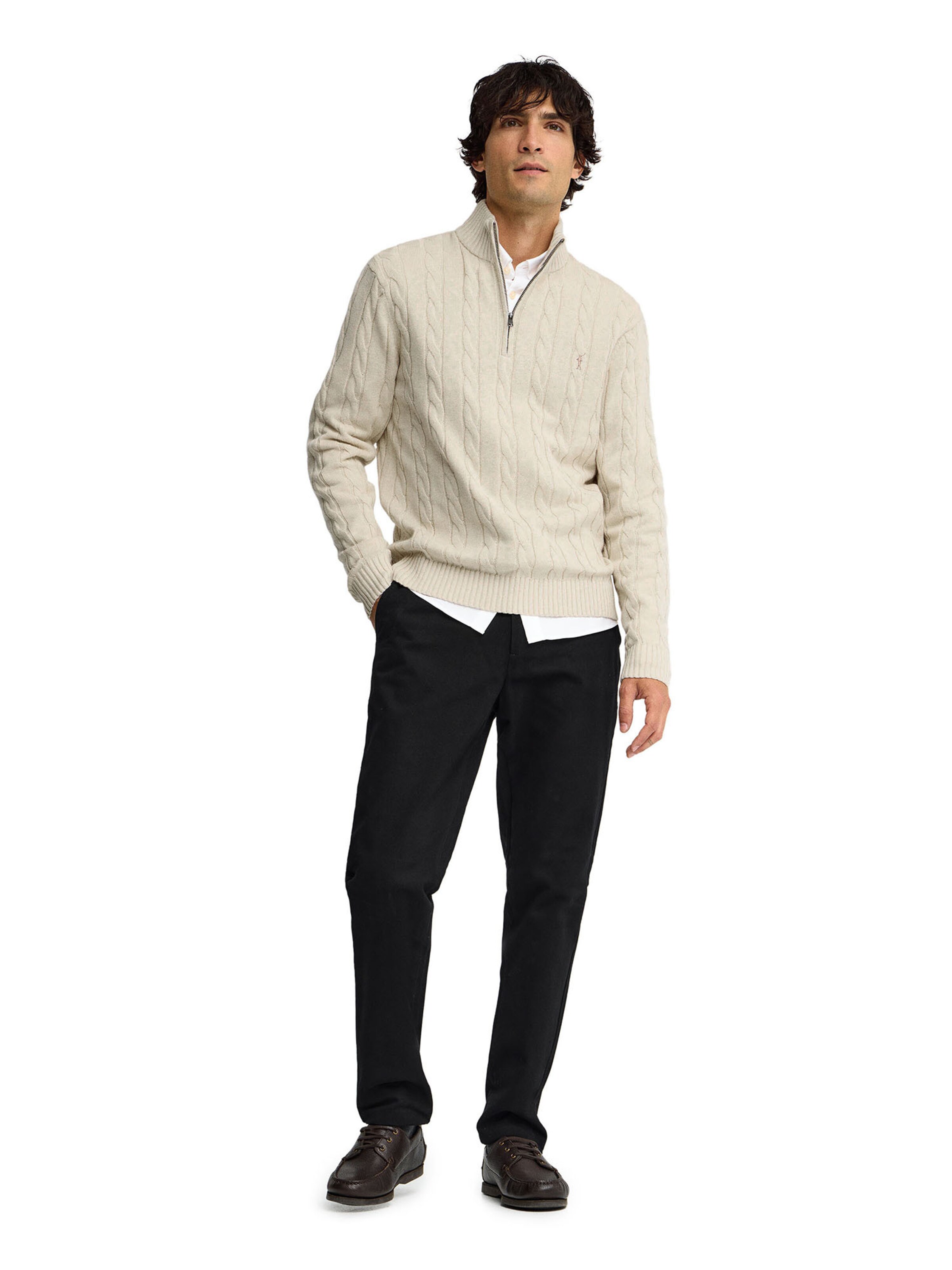 Polo Club Pullover ' RIGBY' in Beige