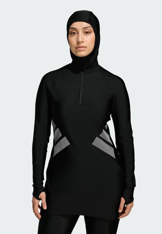 ADIDAS PERFORMANCE Athletic Tankini in Black: front