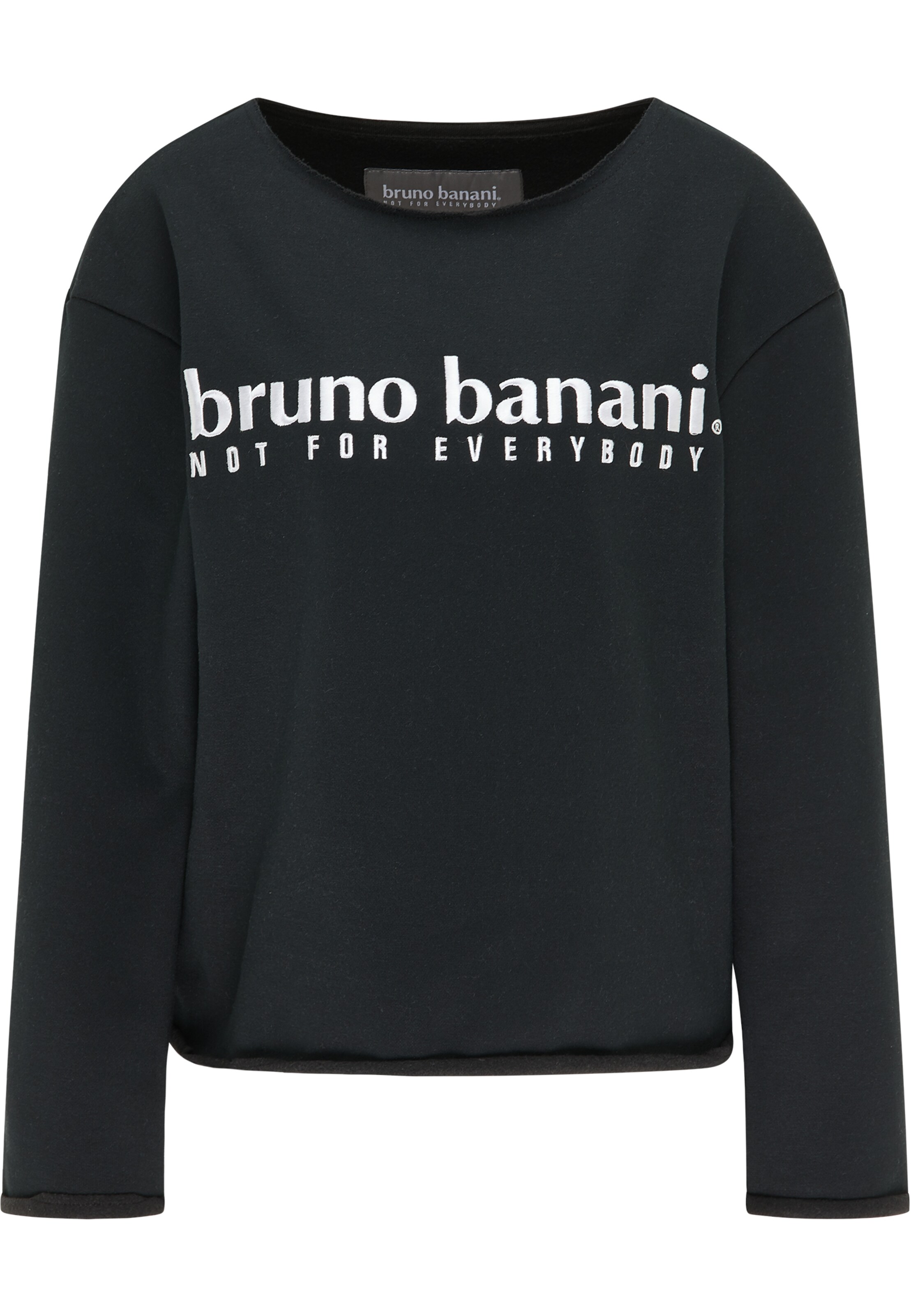 Bruno Banani Sweatshirt 'Price' in Schwarz: Vorderseite