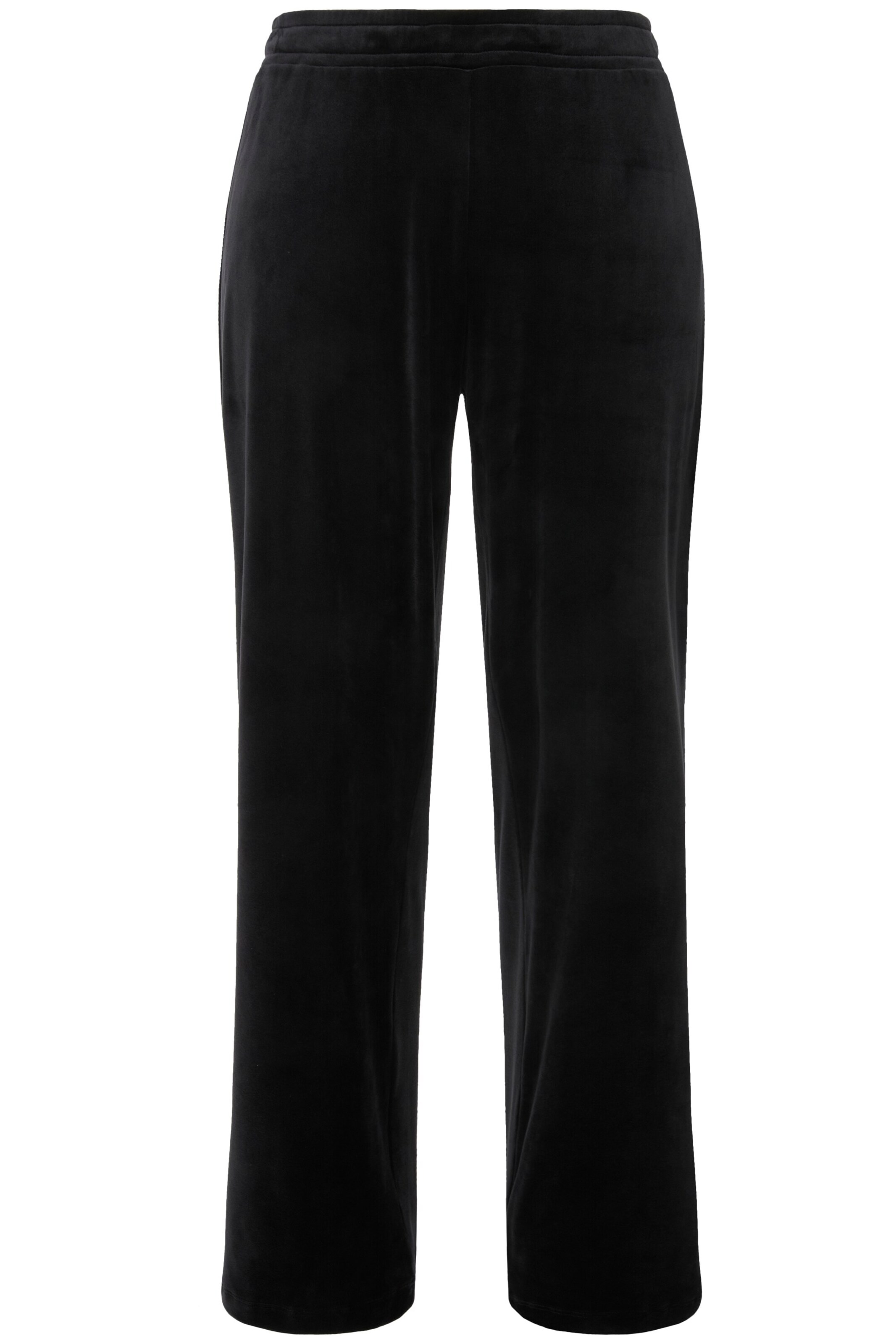 Ulla Popken Regular Pajama pants in Black: front