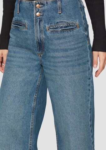 Wide Leg Jean 'Catie' QS en bleu