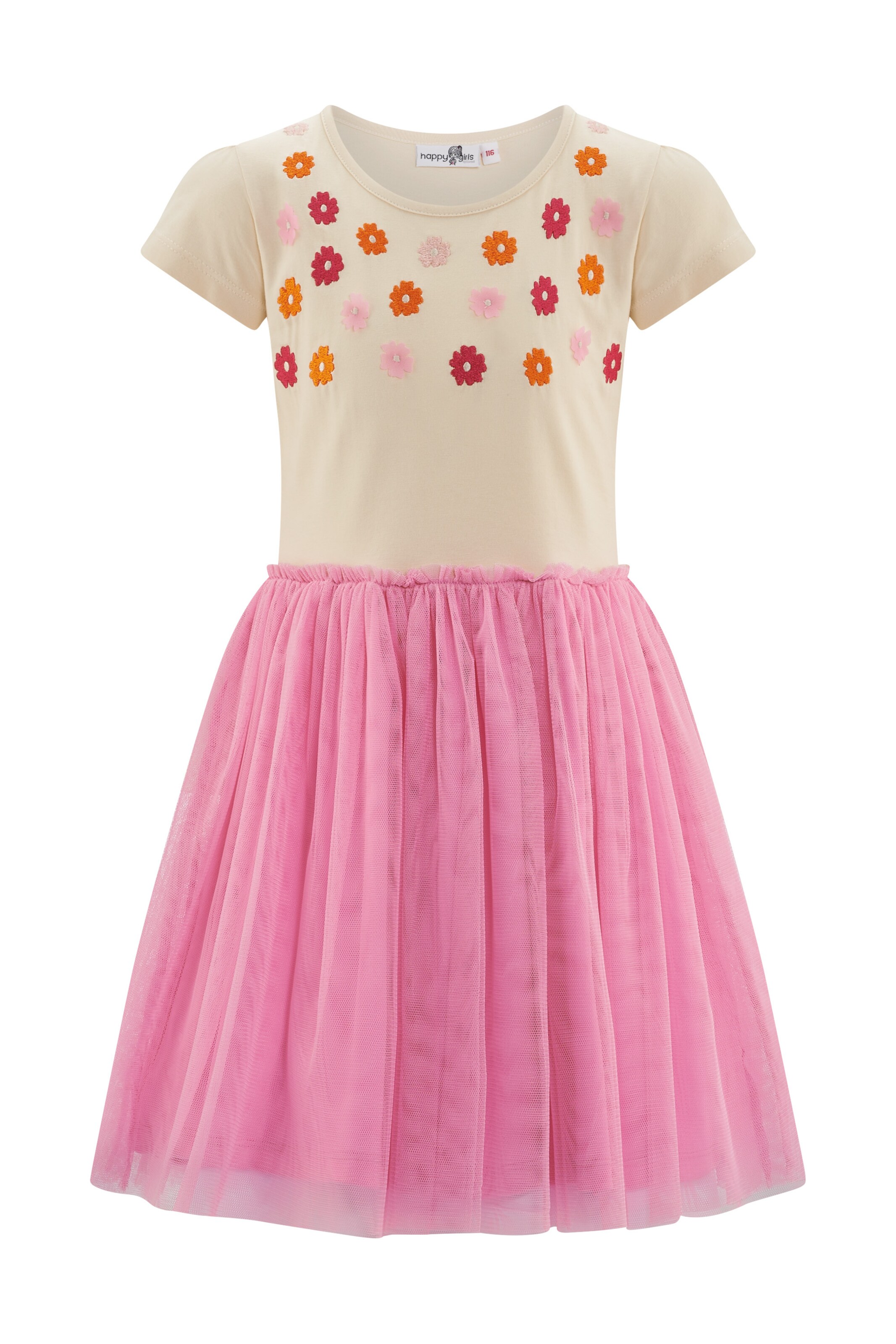 happy girls - Vestido em bege: frente