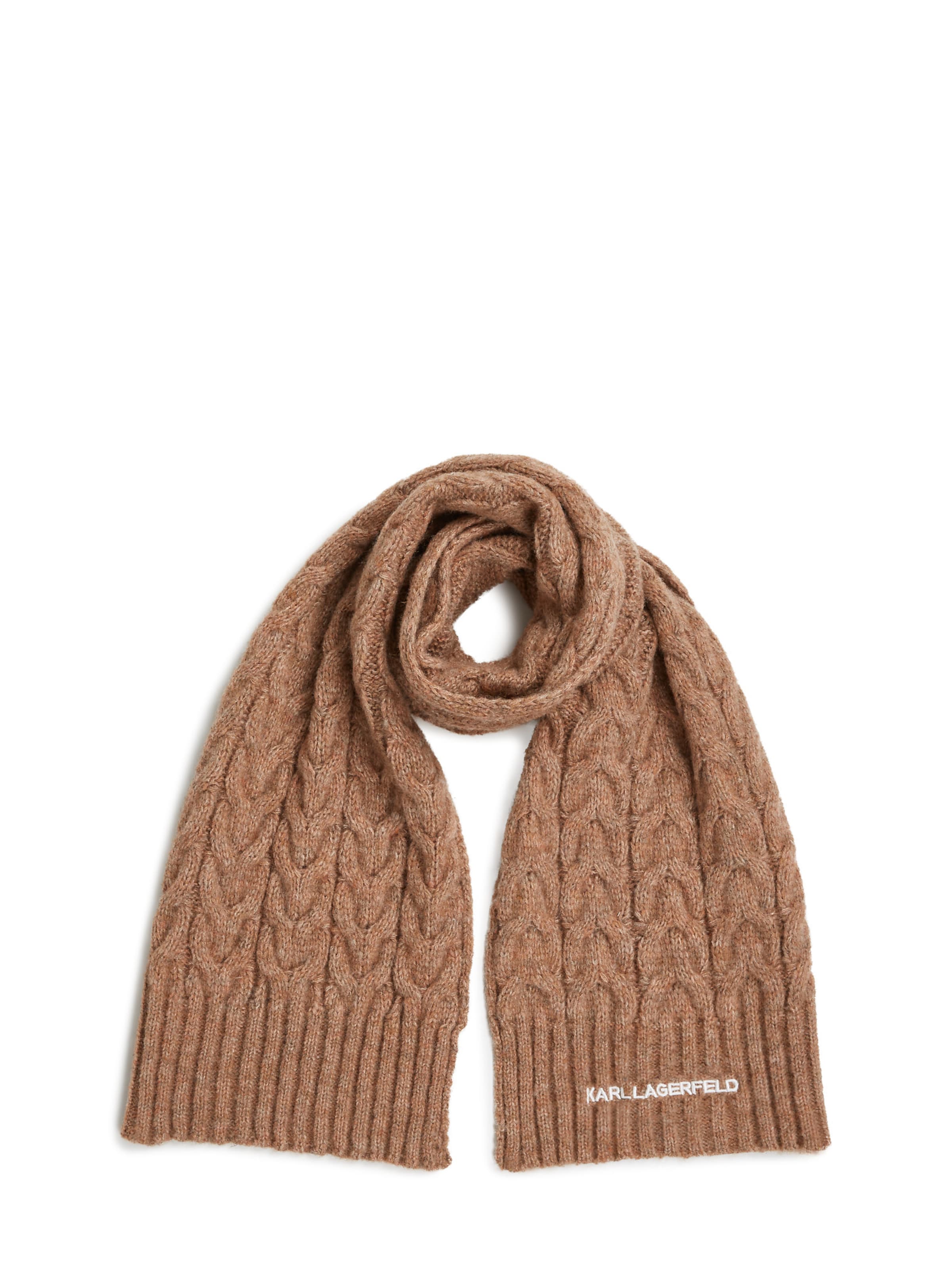 Karl Lagerfeld Šála – hnědá: přední strana