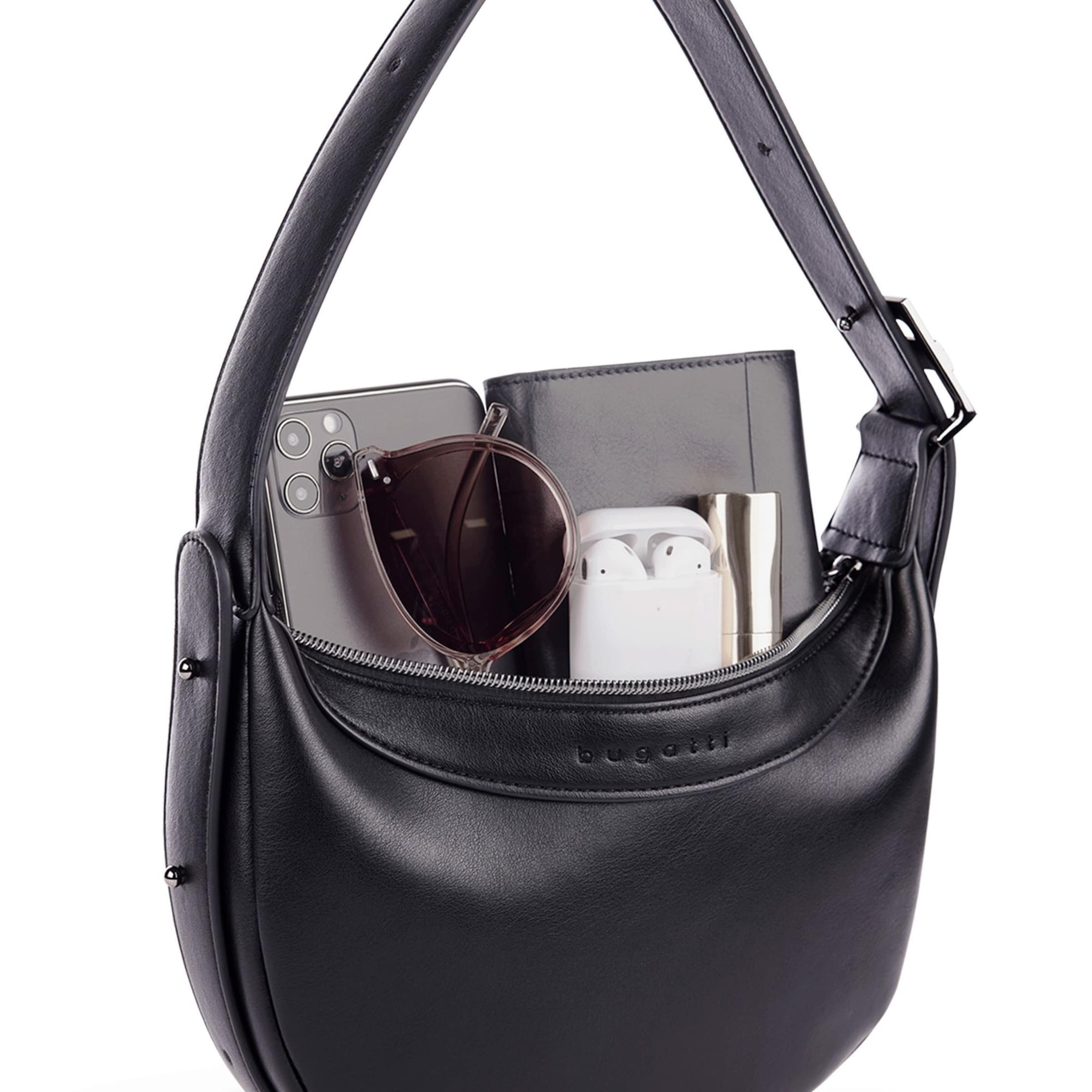 bugatti Schultertasche 'Amelie' in Schwarz