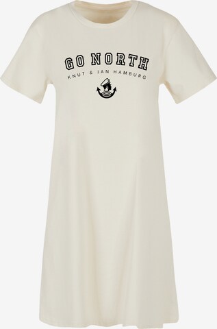 F4NT4STIC Dress 'Go North Knut & Jan Hamburg' in Beige: front