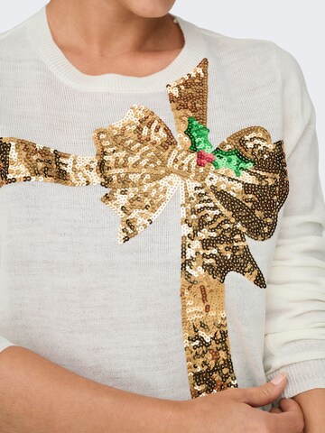 ONLY Свитер 'ONLXmas' в Белый
