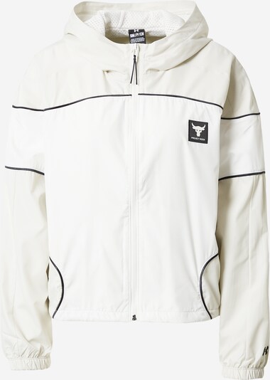 UNDER ARMOUR Športna jakna 'Pjt Rock' | svetlo siva / črna / bela barva, Prikaz izdelka