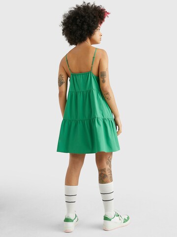 Tommy Jeans Letní šaty – zelená