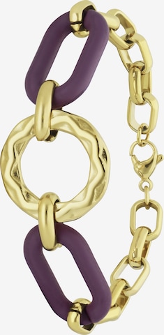 Lucardi Bracelet 'Modern' in Gold: front