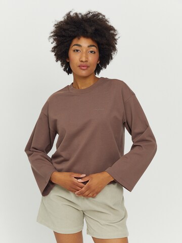 mazine Sweatshirt ' Lasara Sweater ' in Brown: front