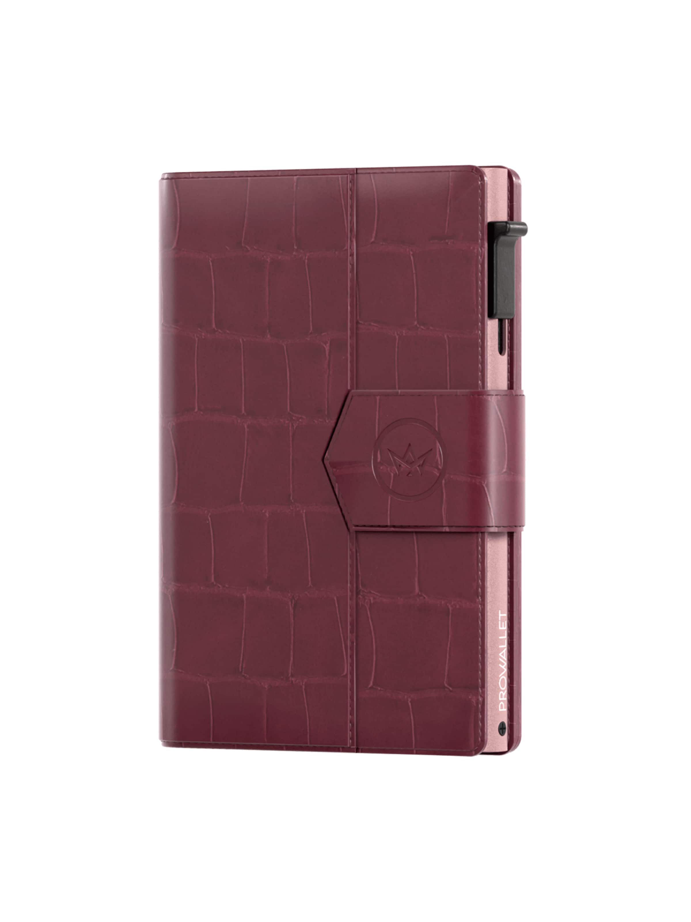Prowallet Wallet 'Pasjeshouder Plus Croco' in Red: front