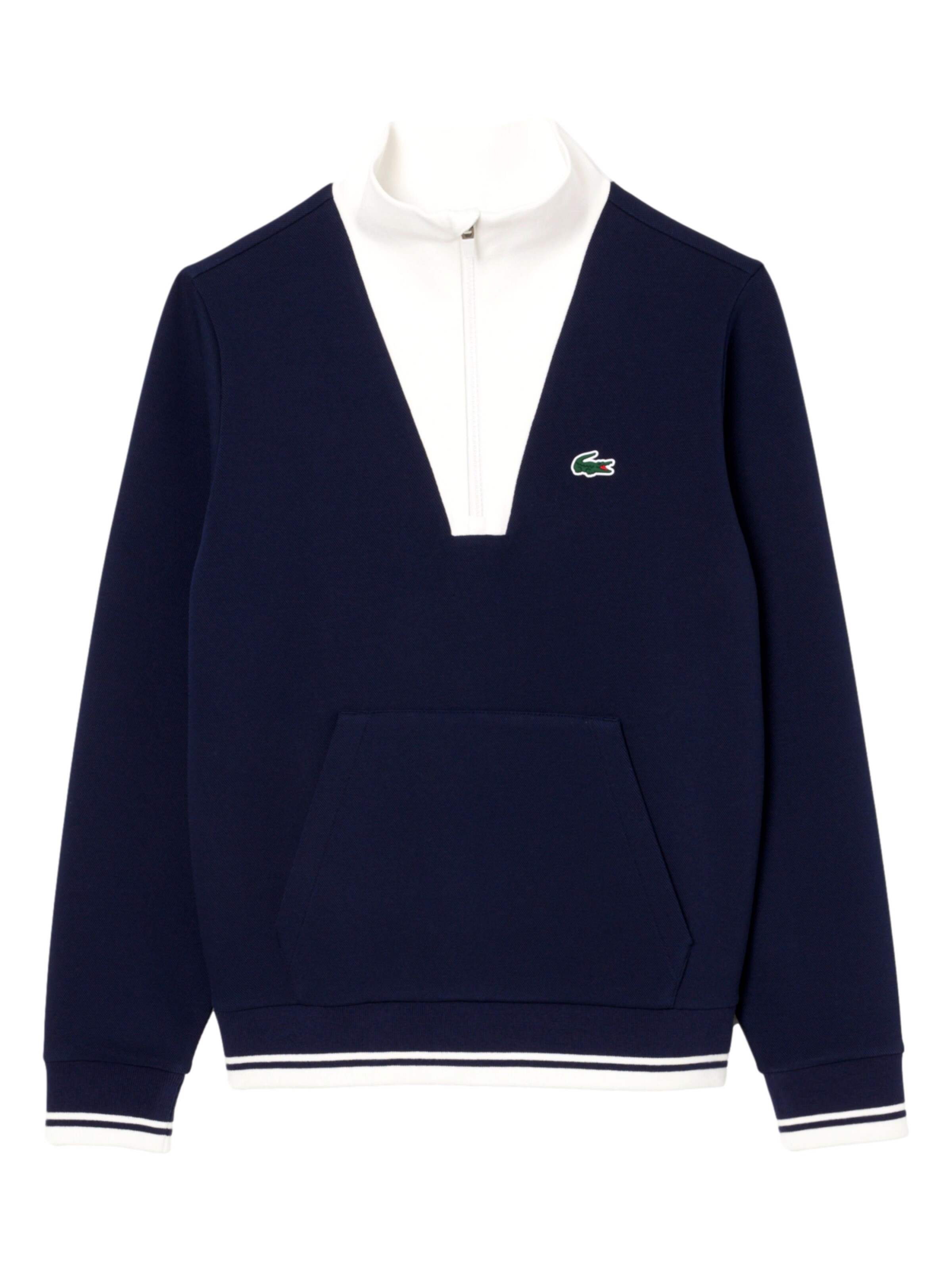 LACOSTE Sweatshirt 'Heritage' in Blau: Vorderseite