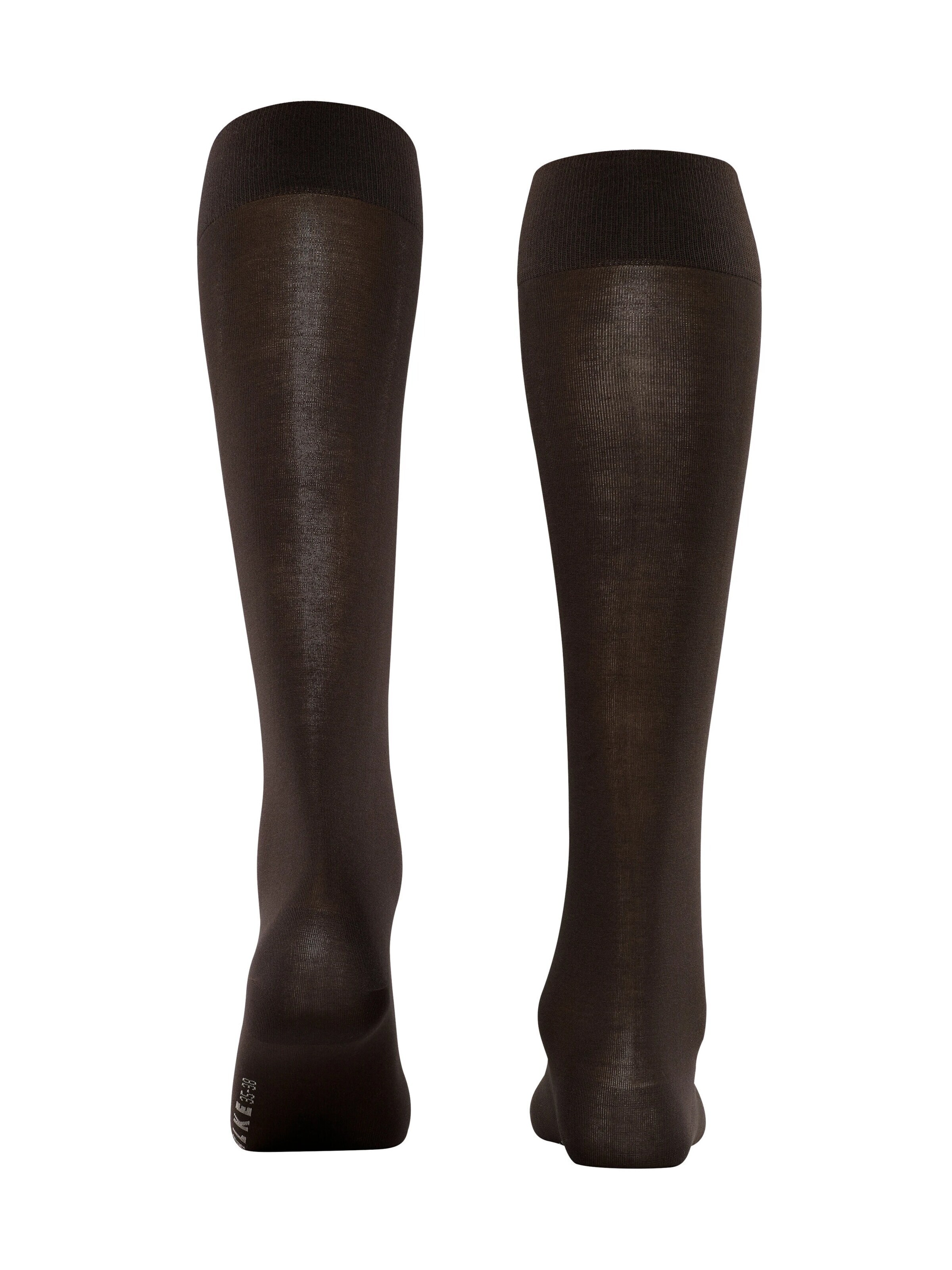 FALKE Knee High Socks 'Cotton Touch' in Brown