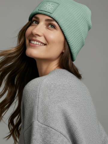 Neverless Beanie 'Sonne' in Green