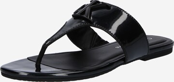 Calvin Klein Jeans Regular T-Bar Sandals in Black: front