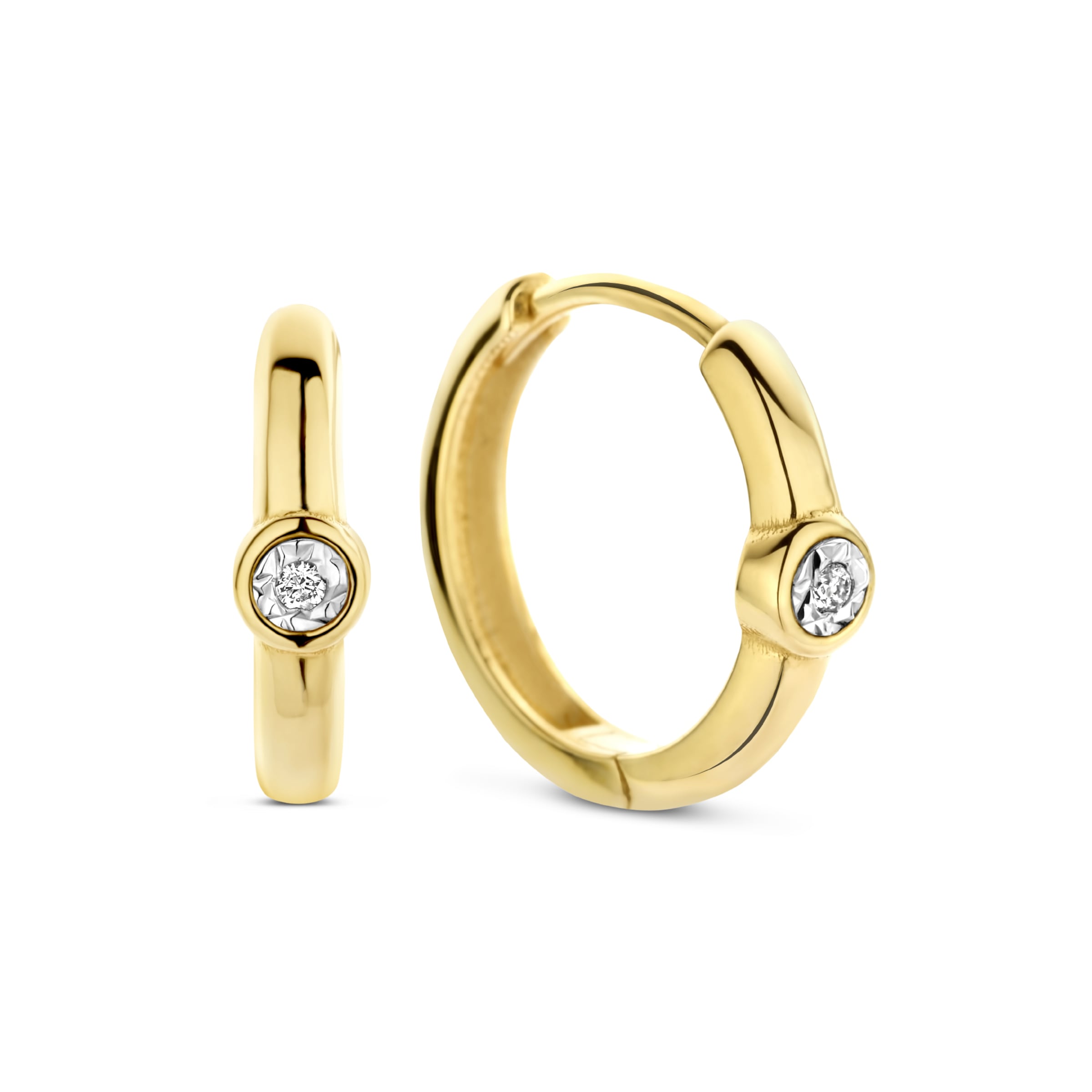 Isabel Bernard Ohrringe in Gold: Vorderseite