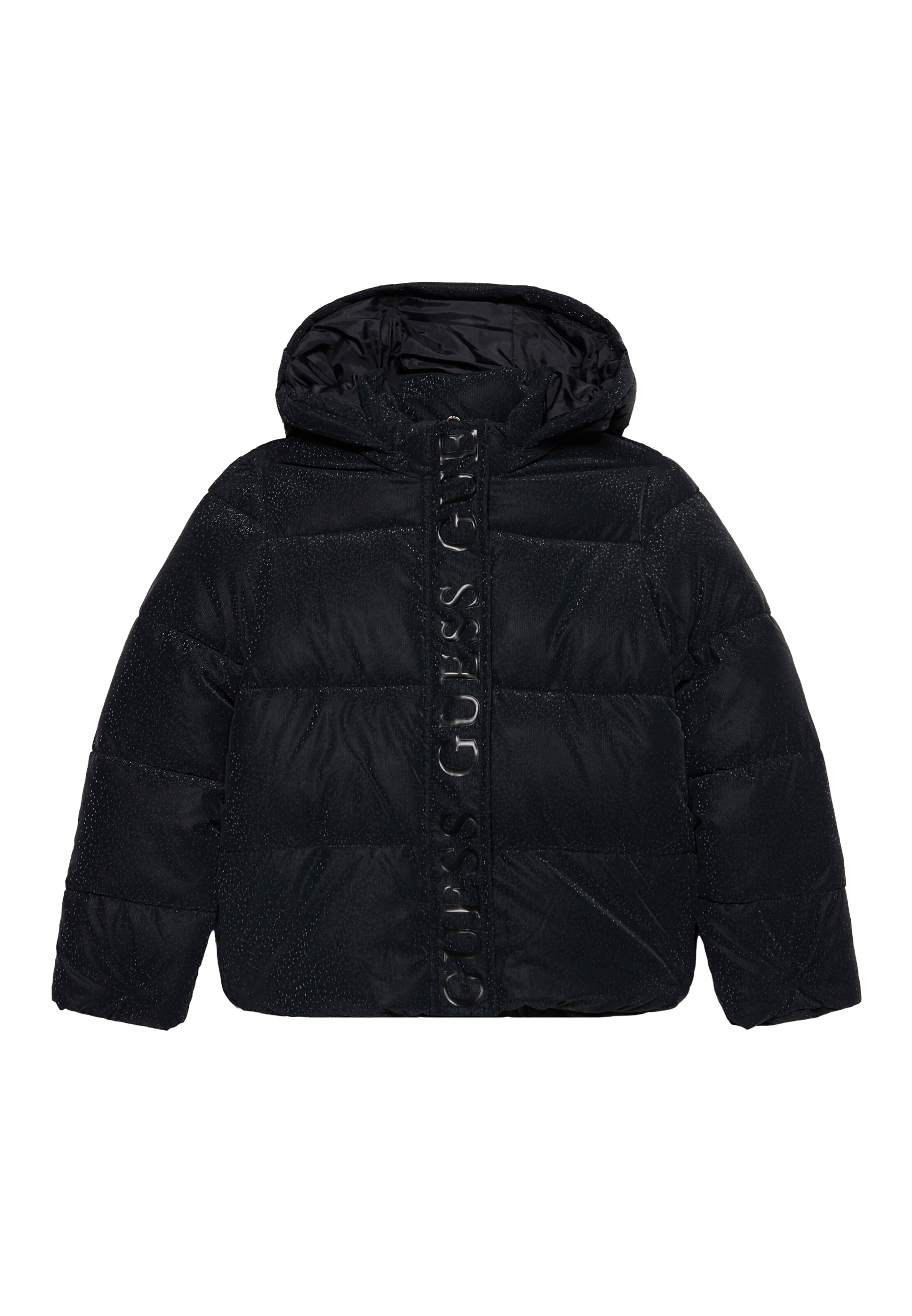 Geacă de iarnă de la GUESS pe negru: față