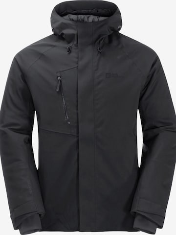 JACK WOLFSKIN Outdoorjacke 'Troposphere' in Schwarz: predná strana