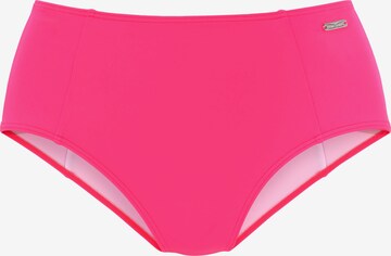 VENICE BEACH Athletic Bikini Bottoms in Pink: front