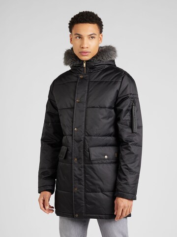 Manteau d’hiver Gianni Kavanagh en noir : devant