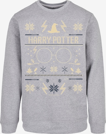 Sweat-shirt 'Harry Potter Christmas' F4NT4STIC en gris : devant