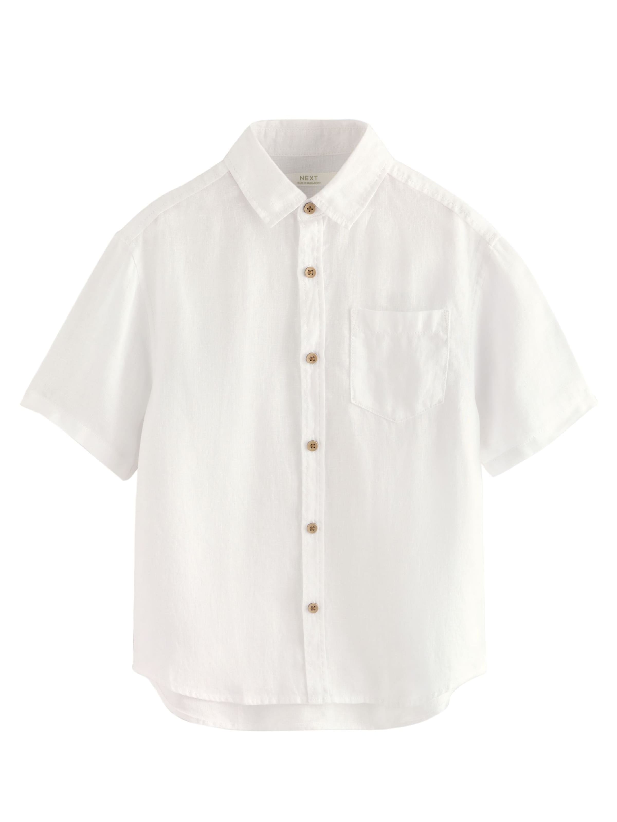Next Rovný strih Košeľa - Biela: predná strana
