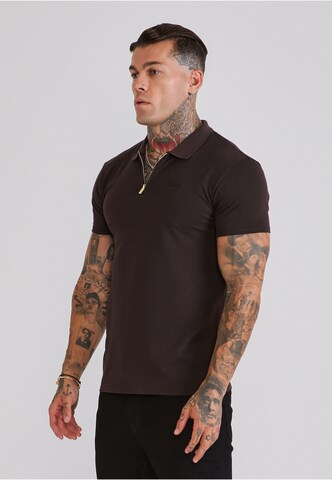 SikSilk - Camiseta en marrón