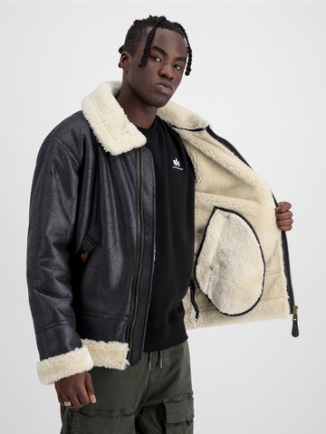 ALPHA INDUSTRIES Vinterjacka 'B3 FL' i svart