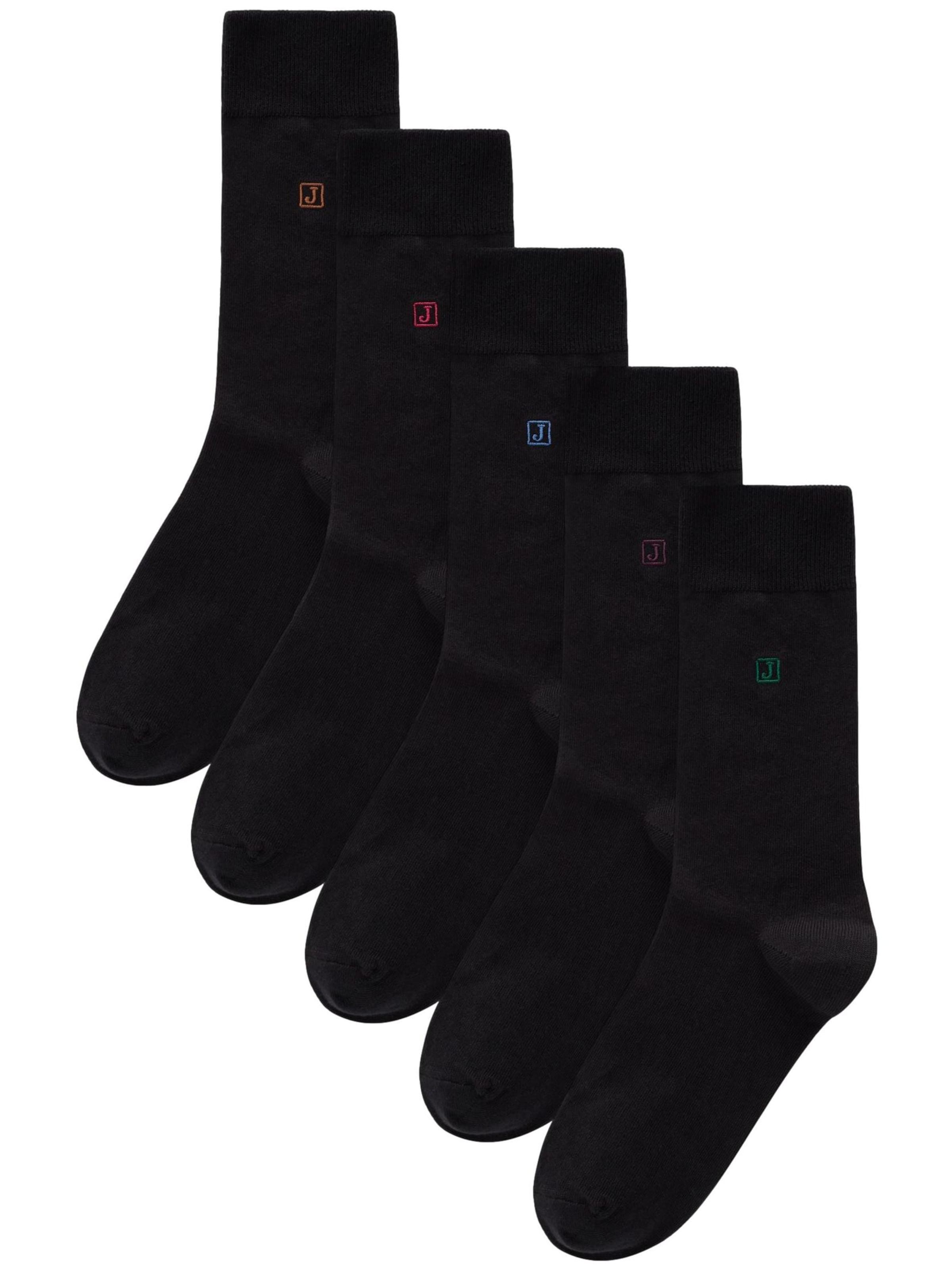 Next Nogavice | črna barva: sprednja stran