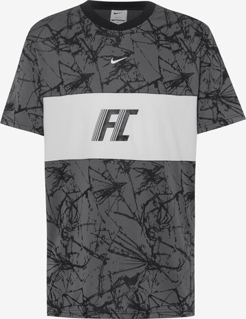 NIKE Functioneel shirt 'F. C.' in Grijs: voorkant