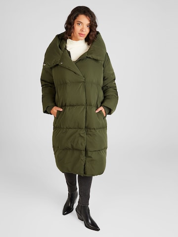 Cappotto invernale 'LOUISE' di Object Curve in verde: frontale