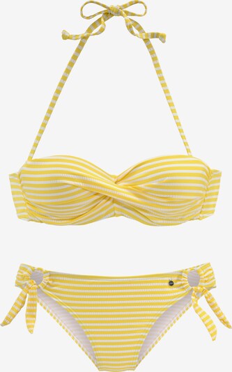 s.Oliver Bikini en jaune / blanc, Vue avec produit