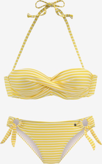 s.Oliver Bikini en jaune / blanc, Vue avec produit