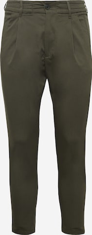 DRYKORN Pleat-front trousers 'CHASY' in Green: front