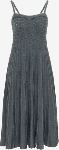 MYMO Knitted dress in Grey: front