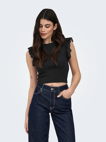 ONLY Top 'ONLMATHILDA' in Zwart: voorkant