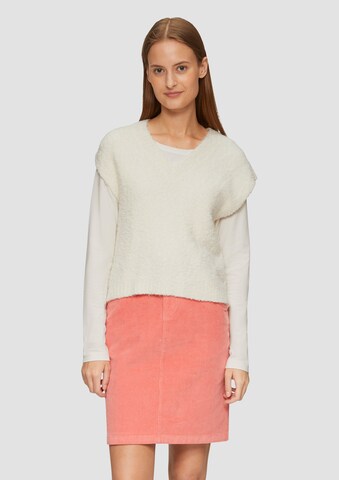 s.Oliver Sweater in Beige: front