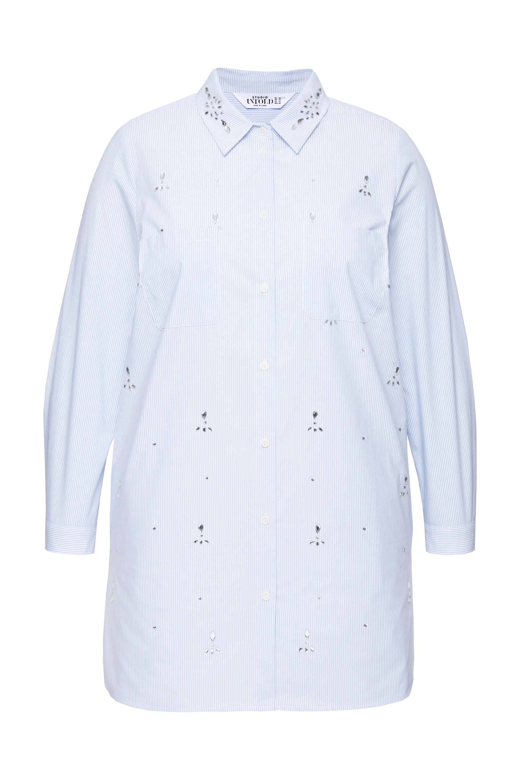 Studio Untold Bluse in Blau: Vorderseite