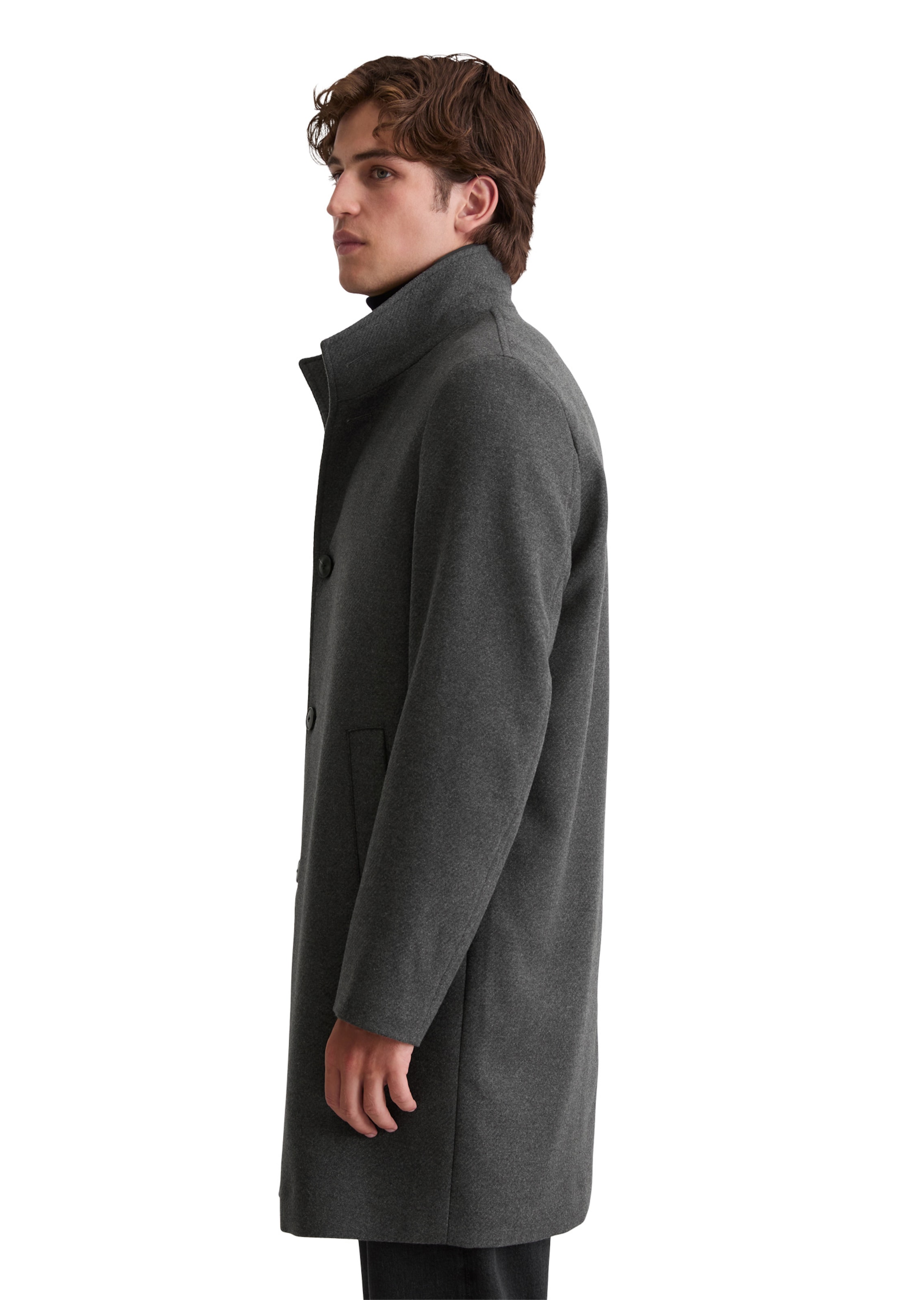Marc O'Polo Between-Seasons Coat in Grey