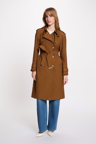 Morgan Between-Seasons Coat in Brown