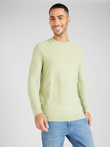 MUSTANG Пуловер 'Elliot' в зелено: отпред