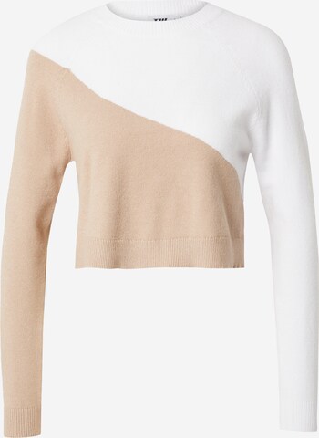 Pull-over Tally Weijl en beige : devant