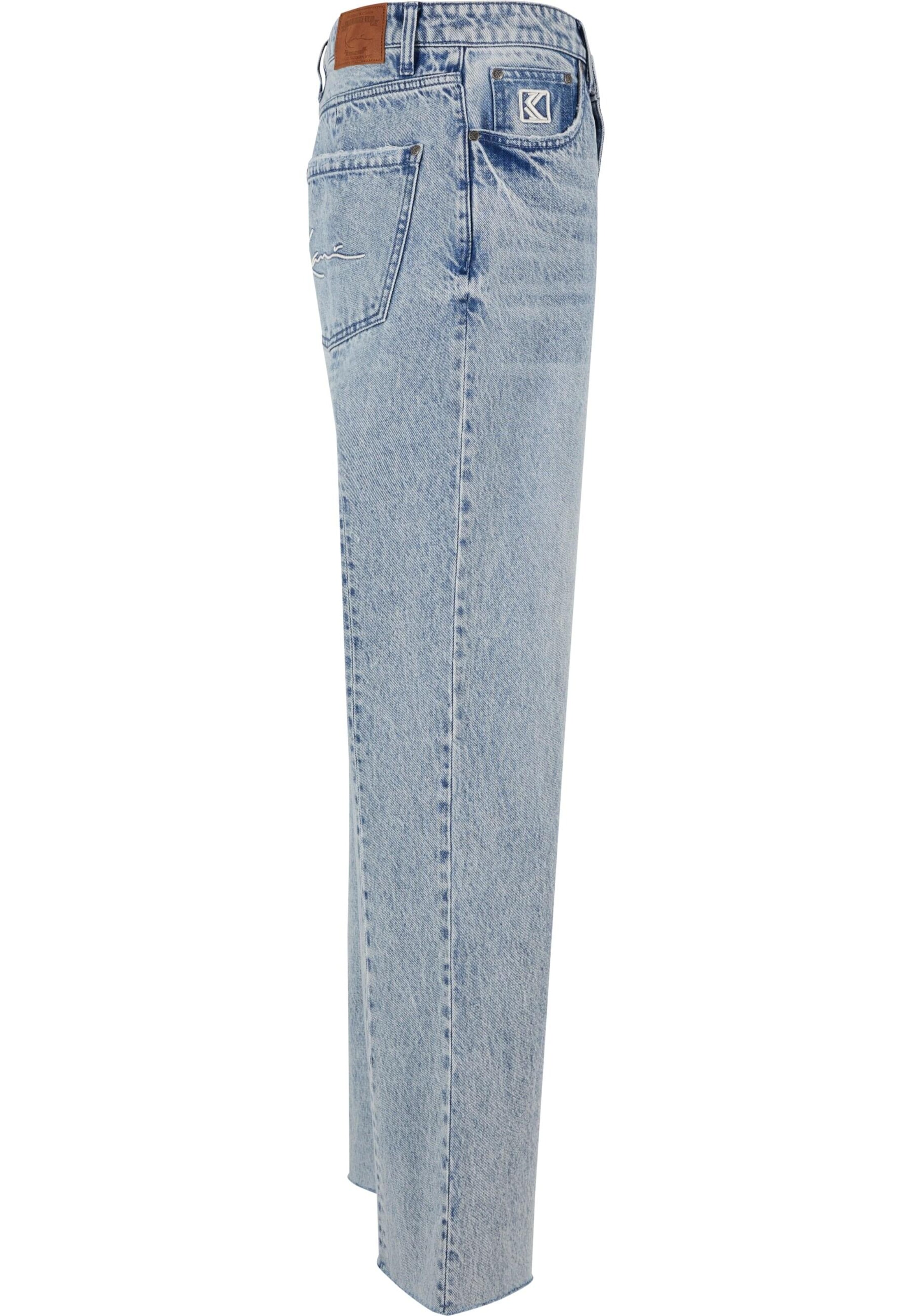 évasé Jean Karl Kani en bleu