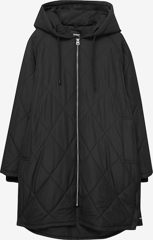 Manteau mi-saison Pull&Bear en noir : devant